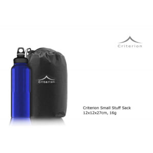 Criterion Small Stuff Sack - comparison with 1L drinks bottle