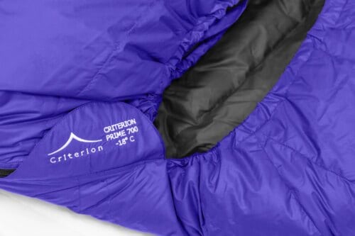 Ultralight Winter Sleeping Bags - Criterion Prime 700 Neck Retainer- Total Weight 1210 gms; Temperature -18 °C