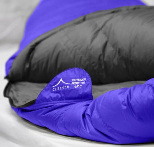Ultralight Winter Sleeping Bag - Criterion Prime 700 - Total Weight 1210 gms; Temperature -18 °C